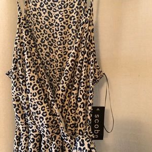 Scobe leopard cocktail dress